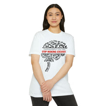 Load image into Gallery viewer, Stop Making Excuses Everything Starts In You Head Motivational Unisex CVC Jersey T-shirt