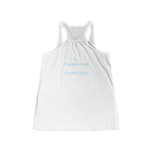 Load image into Gallery viewer, Team Platinum 2023 Conference Change Your Habits Change Your Life Women's Flowy Racerback Tank