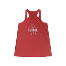 Load image into Gallery viewer, Team Platinum 2023 Conference Change Your Habits Change Your Life Women's Flowy Racerback Tank