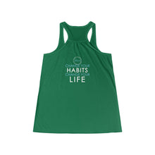 Load image into Gallery viewer, Team Platinum 2023 Conference Change Your Habits Change Your Life Women's Flowy Racerback Tank