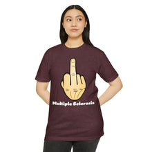 Load image into Gallery viewer, Middle Finger Multiple Sclerosis Unisex CVC Jersey T-shirt