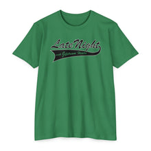 Load image into Gallery viewer, Late Night with Jetstream Health Coaching Motivational Unisex CVC Jersey T-shirt