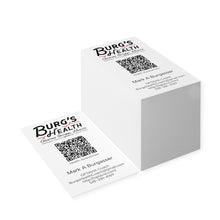 Load image into Gallery viewer, Burgs Health QR Code Business Cards