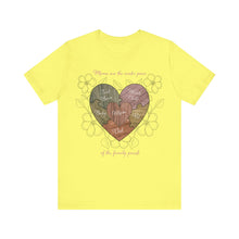 Load image into Gallery viewer, Moms are the Center of the Family Puzzle Customizable Unisex Jersey Short Sleeve Tee