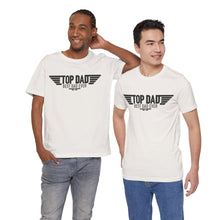 Load image into Gallery viewer, Top Dad Best Dad Ever Fathers Day Jersey Short Sleeve Tee