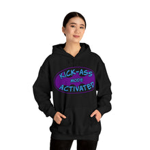 Load image into Gallery viewer, Kick Ass Mode Activated F Cancer Unisex Heavy Blend™ Hooded Sweatshirt