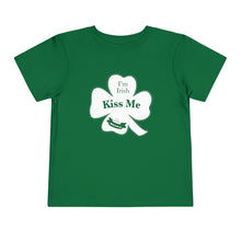 Load image into Gallery viewer, Kiss Me I’m Irish St Patrick’s Day Toddler Short Sleeve Tee