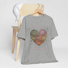 Load image into Gallery viewer, Moms are the Center of the Family Puzzle Customizable Unisex Jersey Short Sleeve Tee