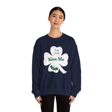 Load image into Gallery viewer, Kiss Me I’m Irish St Patrick’s Day Unisex Heavy Blend™ Crewneck Sweatshirt