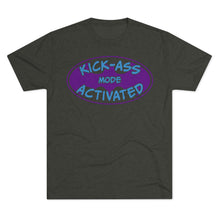 Load image into Gallery viewer, Kick Ass Mode Activated F Cancer Unisex Tri-Blend Crew Tee