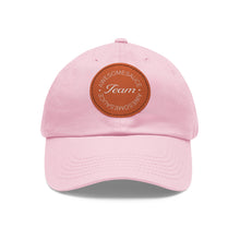 Load image into Gallery viewer, Team Awesomesauce Dad Hat with Leather Patch (Round)