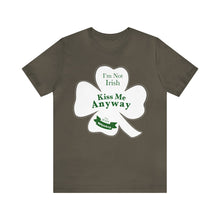 Load image into Gallery viewer, St. Patricks Day 2024 I am Not Irish Kiss Me Anyway Unisex Softstyle T-Shirt