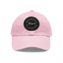 Load image into Gallery viewer, Team Awesomesauce Dad Hat with Leather Patch (Round)