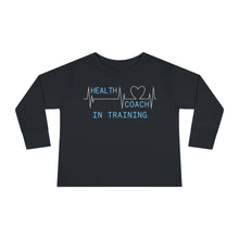 Load image into Gallery viewer, Health Coach in Training heartbeat Toddler Long Sleeve Tee