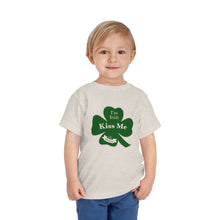 Load image into Gallery viewer, Kiss Me I’m Irish St Patrick’s Day Toddler Short Sleeve Tee
