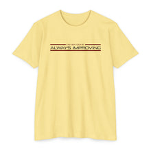 Load image into Gallery viewer, Never Done Always Improving Motivational Unisex CVC Jersey T-shirt