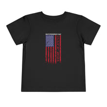 Load image into Gallery viewer, Independence Day USA Flag July 4th 2024 Toddler Short Sleeve Tee