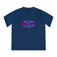 Load image into Gallery viewer, Kick Ass Mode Activated F Cancer Women's Performance V-Neck T-Shirt