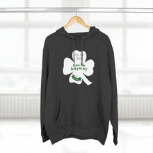 Load image into Gallery viewer, I’m Not Irish Kiss Me Anyway St Patricks Day Three-Panel Fleece Hoodie