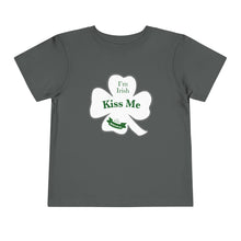 Load image into Gallery viewer, Kiss Me I’m Irish St Patrick’s Day Toddler Short Sleeve Tee
