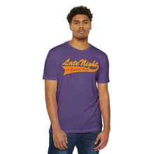 Load image into Gallery viewer, Late Night with Jetstream Health Coaching Motivational Unisex CVC Jersey T-shirt