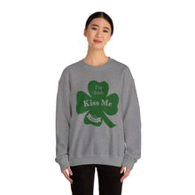 Load image into Gallery viewer, Kiss Me I’m Irish St Patrick’s Day Unisex Heavy Blend™ Crewneck Sweatshirt
