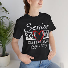 Load image into Gallery viewer, Senior Mom Class of 2025 Gage & Trey Unisex Jersey Short Sleeve Tee