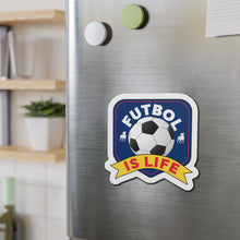Load image into Gallery viewer, Futbol Is Life Die-Cut Magnets