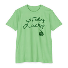 Load image into Gallery viewer, Feeling Lucky St Patricks Day Unisex CVC Jersey T-shirt