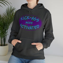 Load image into Gallery viewer, Kick Ass Mode Activated F Cancer Unisex Heavy Blend™ Hooded Sweatshirt