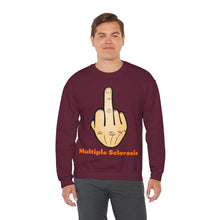 Load image into Gallery viewer, Middle Finger Multiple Sclerosis Unisex Heavy Blend™ Crewneck Sweatshirt