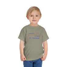 Load image into Gallery viewer, Health Coach in Training heartbeat Toddler Short Sleeve Tee