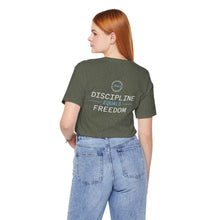 Load image into Gallery viewer, Team Platinum 2023 Conference Discipline Equals Freedom Unisex Jersey Short Sleeve Crew Neck Tee