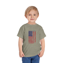 Load image into Gallery viewer, Independence Day USA Flag July 4th 2024 Toddler Short Sleeve Tee