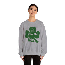 Load image into Gallery viewer, Kiss Me I’m Irish St Patrick’s Day Unisex Heavy Blend™ Crewneck Sweatshirt