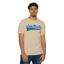 Load image into Gallery viewer, Late Night with Jetstream Health Coaching Motivational Unisex CVC Jersey T-shirt
