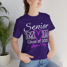 Load image into Gallery viewer, Senior Mom Class of 2025 Gage & Trey Unisex Jersey Short Sleeve Tee