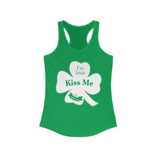Load image into Gallery viewer, Kiss Me Im Irish Women's Ideal Racerback Tank