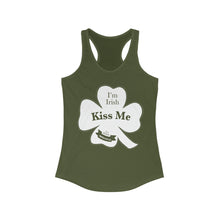 Load image into Gallery viewer, Kiss Me Im Irish Women's Ideal Racerback Tank