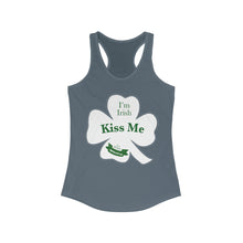 Load image into Gallery viewer, Kiss Me Im Irish Women's Ideal Racerback Tank