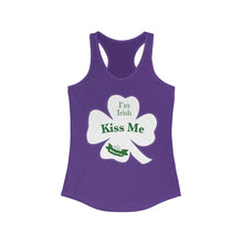 Load image into Gallery viewer, Kiss Me Im Irish Women's Ideal Racerback Tank