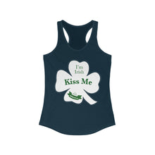 Load image into Gallery viewer, Kiss Me Im Irish Women's Ideal Racerback Tank