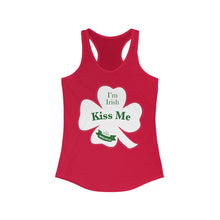 Load image into Gallery viewer, Kiss Me Im Irish Women's Ideal Racerback Tank