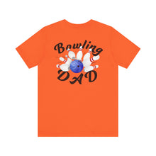 Load image into Gallery viewer, Bowling Dad Fathers Day Unisex Jersey Short Sleeve Tee