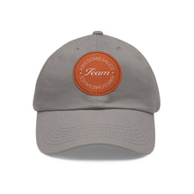 Load image into Gallery viewer, Team Awesomesauce Dad Hat with Leather Patch (Round)