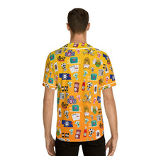 Load image into Gallery viewer, What’s Wild Vibrant Men's Baseball Jersey - Game Night Graphics