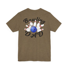 Load image into Gallery viewer, Bowling Dad Fathers Day Unisex Jersey Short Sleeve Tee