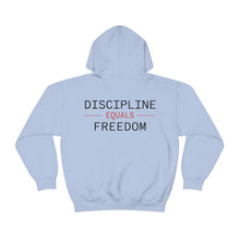 Load image into Gallery viewer, Health Coach Muscle Heart Barbell discipline equals freedom Unisex Heavy Blend™ Hooded Sweatshirt