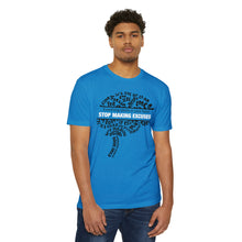 Load image into Gallery viewer, Stop Making Excuses Everything Starts In You Head Motivational Unisex CVC Jersey T-shirt