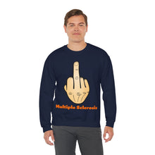 Load image into Gallery viewer, Middle Finger Multiple Sclerosis Unisex Heavy Blend™ Crewneck Sweatshirt